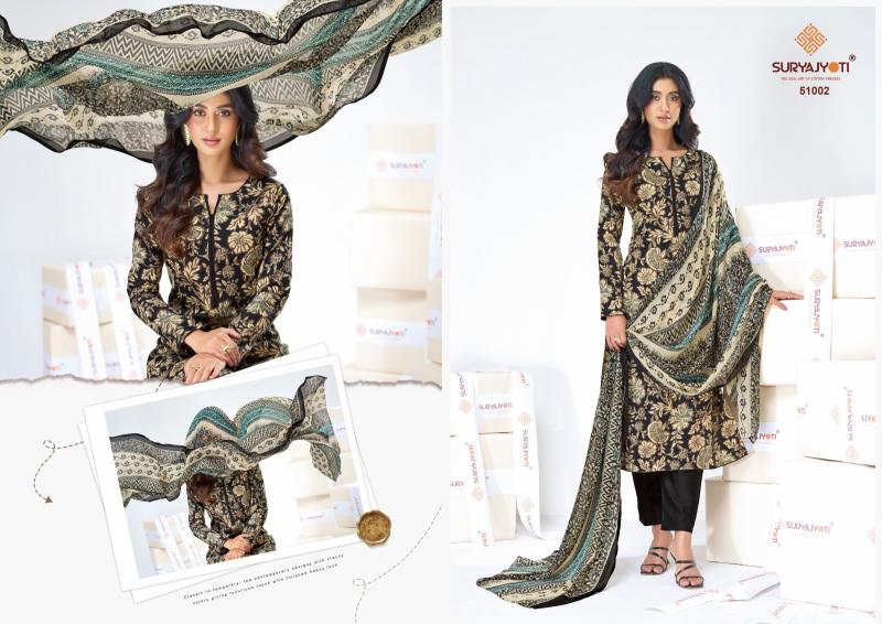 Suryajyoti naisha vol-51 cotton dress material wholesale  - wholesale export
